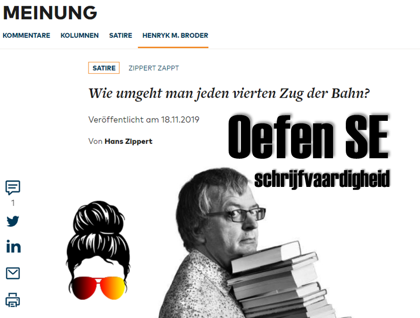Elke week Blokkeren Onderwijs Oefen SE schrijfvaardigheid - Mevrouw Duits
